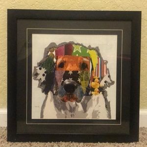 Dog framed art